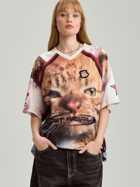 Футболка з суцільним принтом