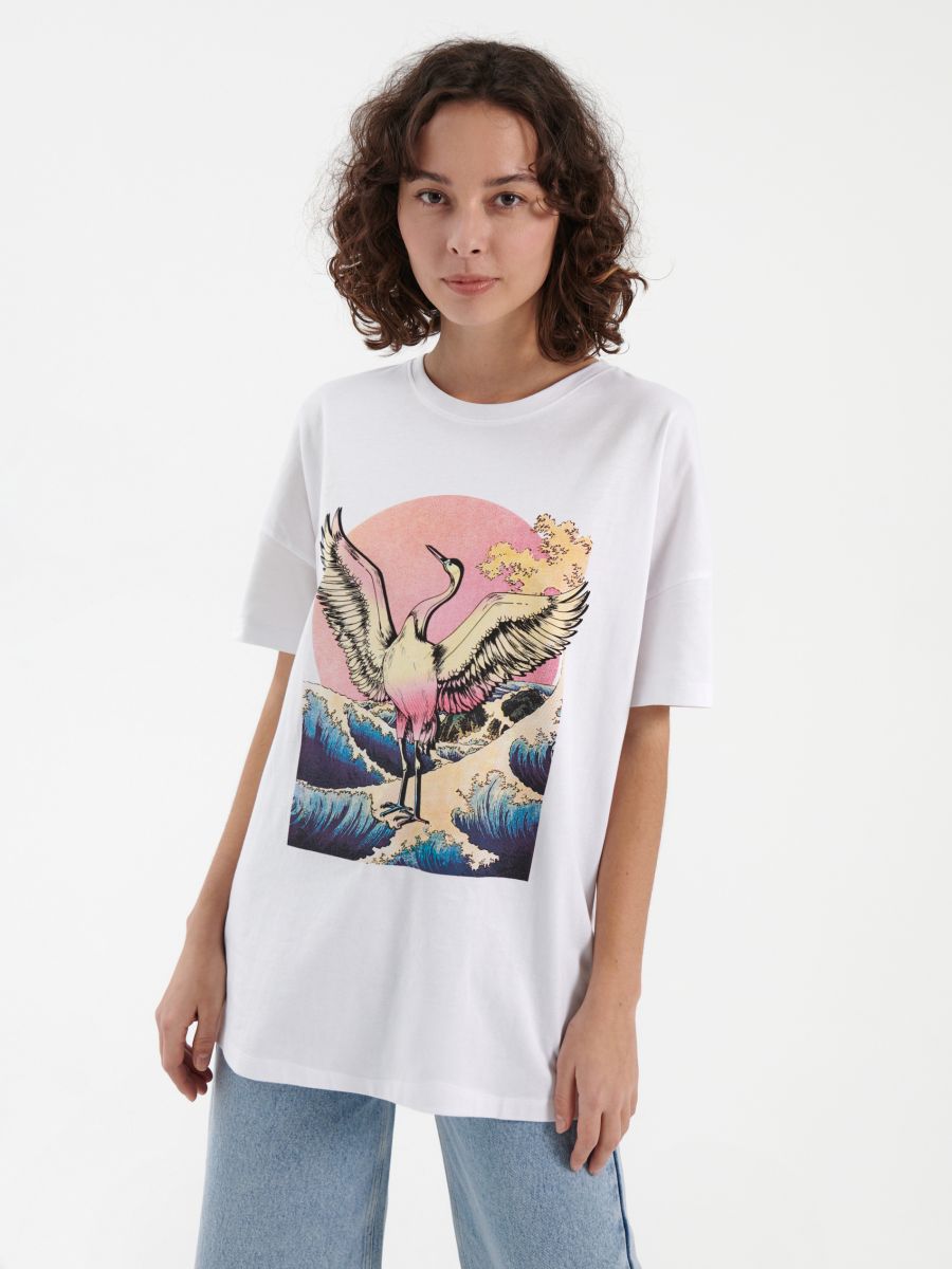Zara T-Shirt Weiß L DAMEN Hemden & T-Shirts T-Shirt Basisch Rabatt 62 % 