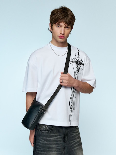 Czarna torebka crossbody ze sztucznej skóry