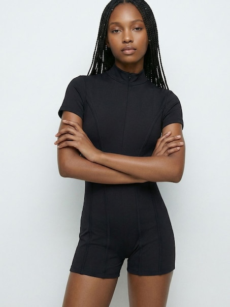 Czarny kombinezon ULTRAFLEX z krótkim rękawem