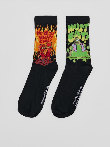 Lange Socken, 2er-Pack The Simpsons