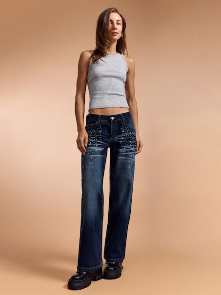 Baggy fit farmerke