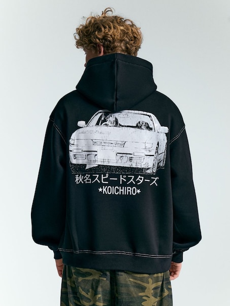 Sweatshirt mit Druck Initial D