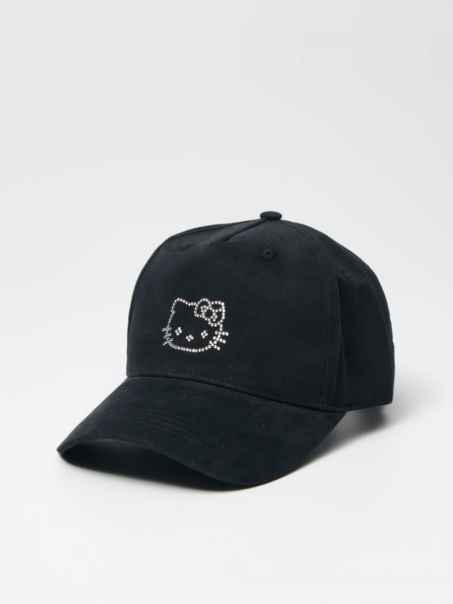 Czarna czapka z daszkiem Hello Kitty - czarny - HOUSE