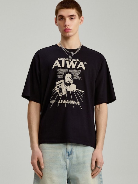 Μπλουζάκι με στάμπα AIWA