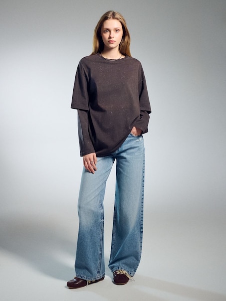 Wide leg lõikega teksad