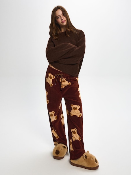 Papuče z umělé kožešiny