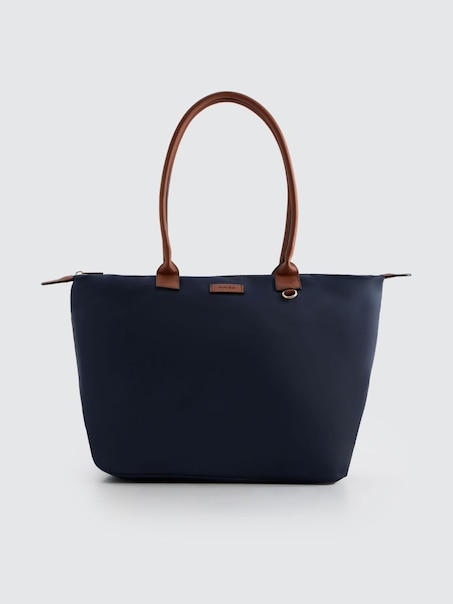 Materiałowa torba shopper granatowa