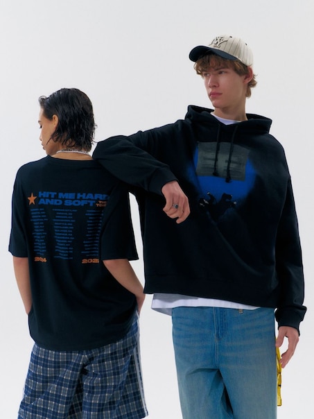 Sudadera con capucha e impresión Billie Eilish Hit Me Hard and Soft