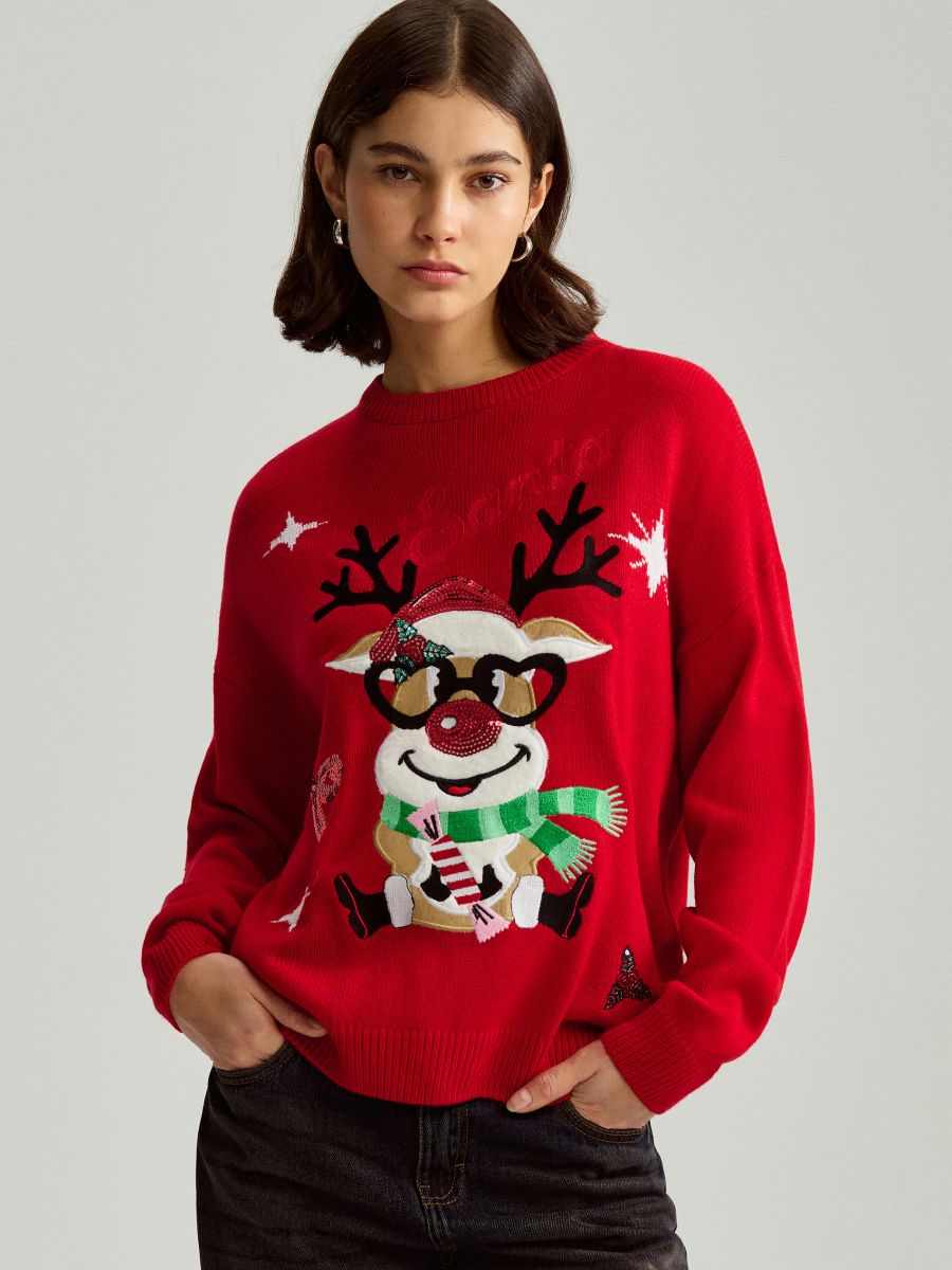 Maglione con renna cheap