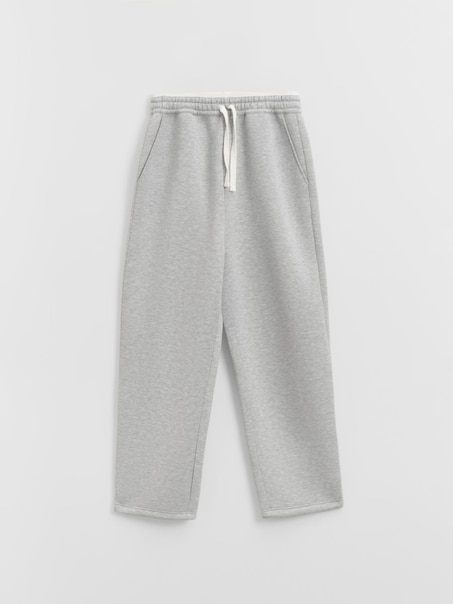 Szare spodnie dresowe baggy fit basic