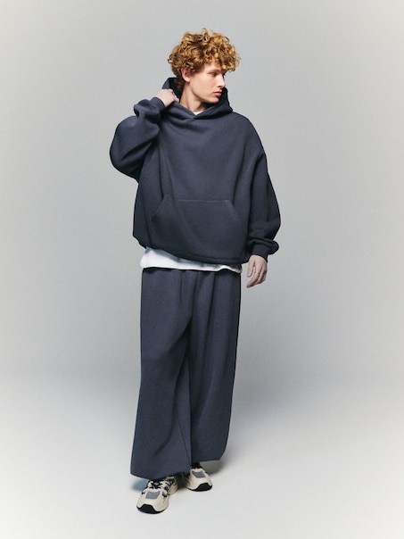 Spodnie super baggy fit ciemnogranatowe