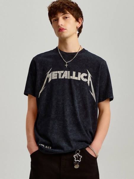 Czarna koszulka z nadrukiem Metallica