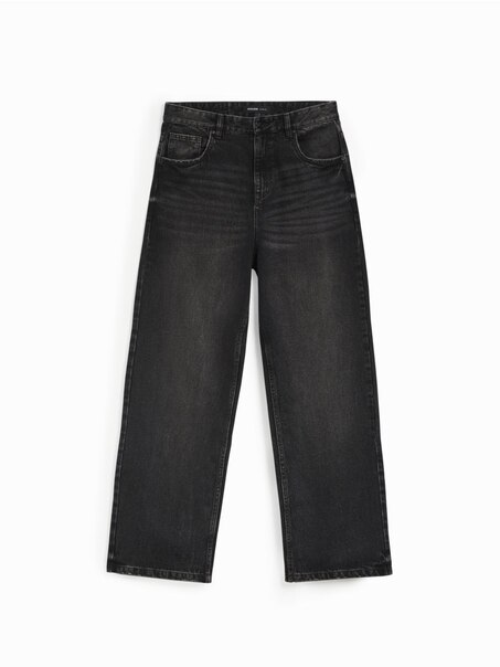 Czarne jeansy baggy fit