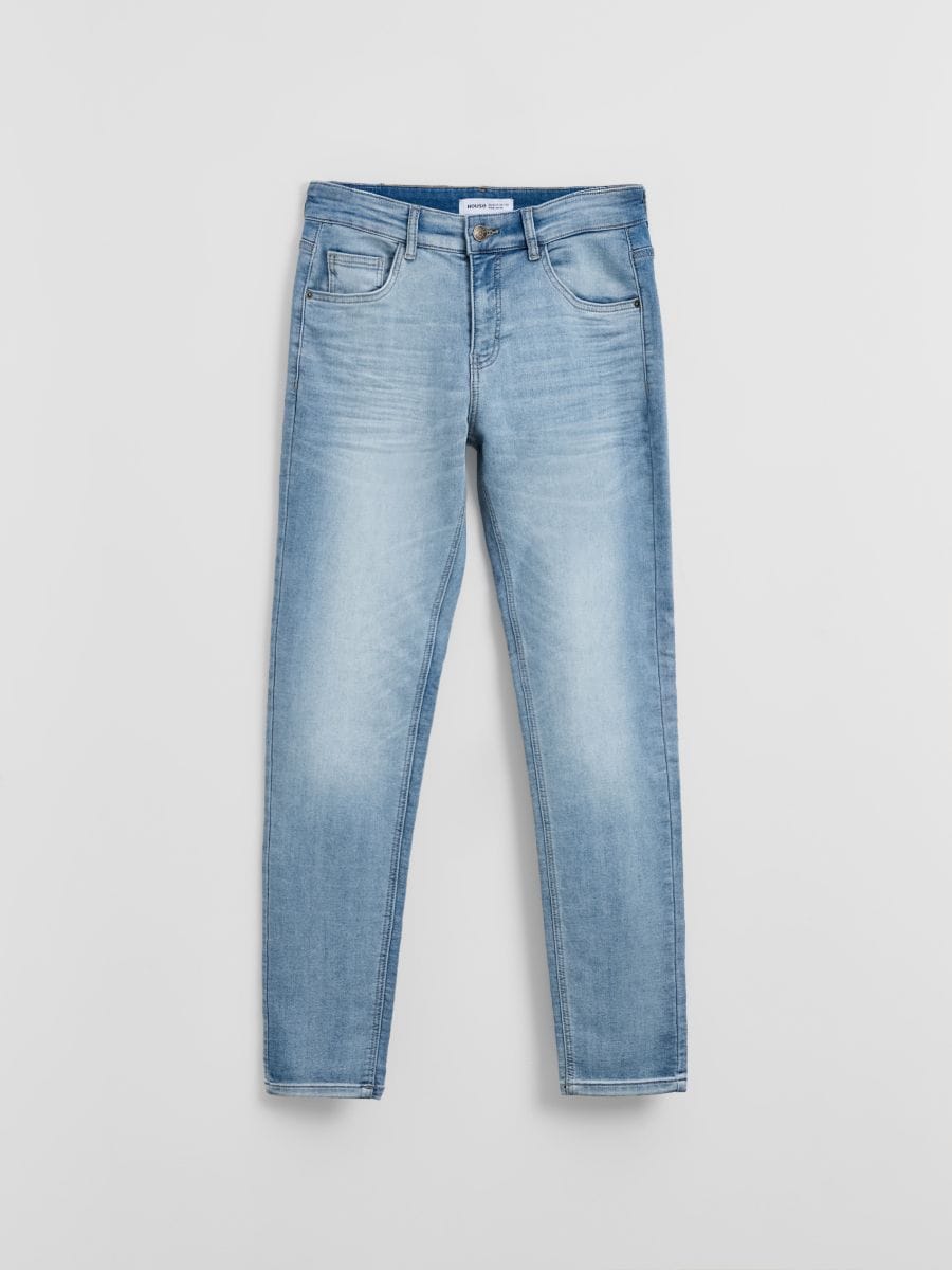 Jasnoniebieskie jeansy slim fit - niebieski - HOUSE