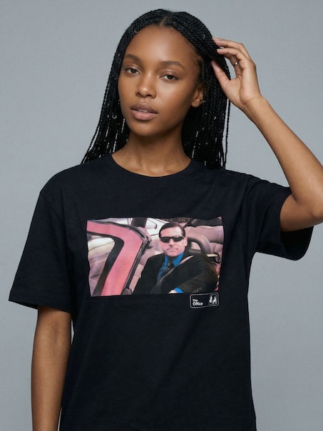 Czarna koszulka UNISEX z nadrukiem The Office