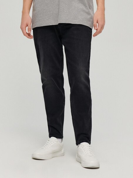 Jeansy carrot fit czarne