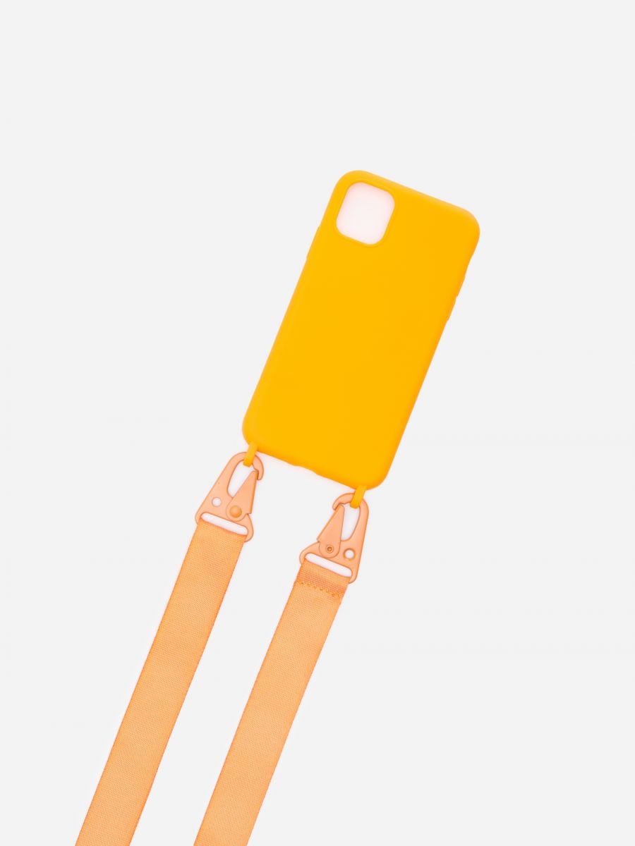 Custodia per telefono iPhone 11 con laccio Colore arancione - HOUSE -  7980N-22X