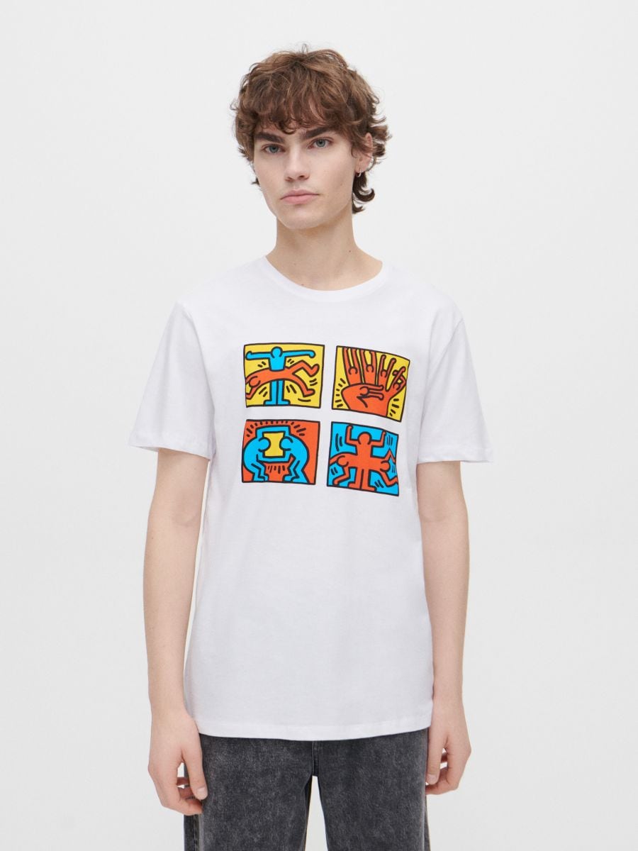 Restricciones cosa Fácil de comprender Camiseta con gráfico de autor Keith Haring, HOUSE, 8796M-00X