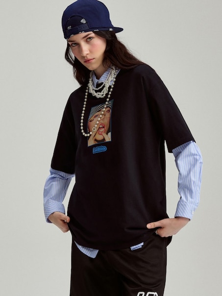Camiseta con impresión Billie Eilish
