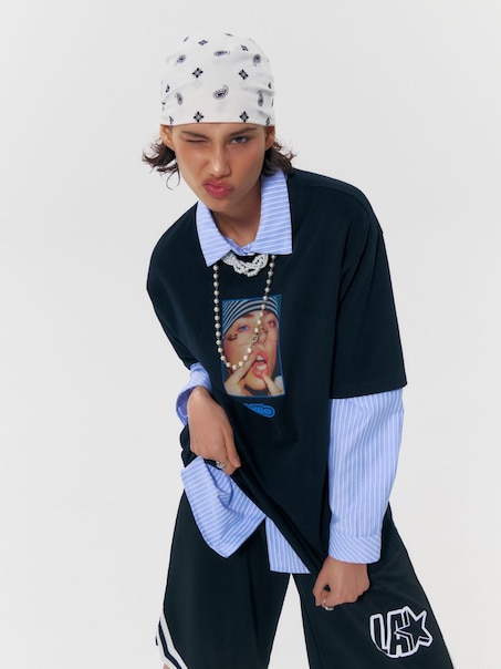 Camiseta con impresión Billie Eilish