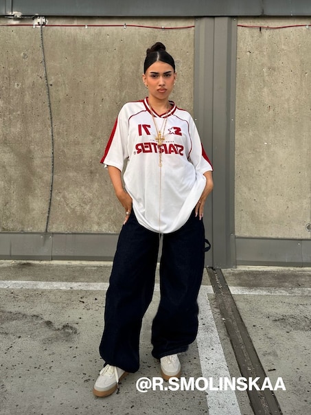 Oversize majica s potiskom Starter