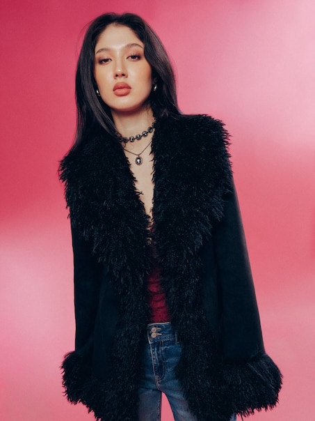 Пальто зі штучної шкіри