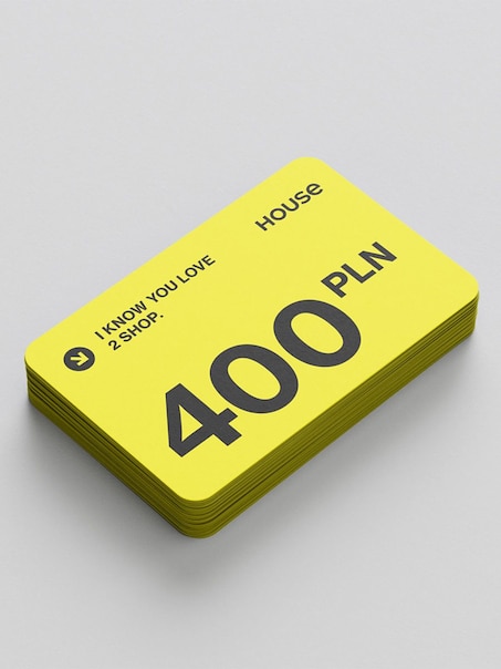 Karta podarunkowa HOUSE 400 PLN
