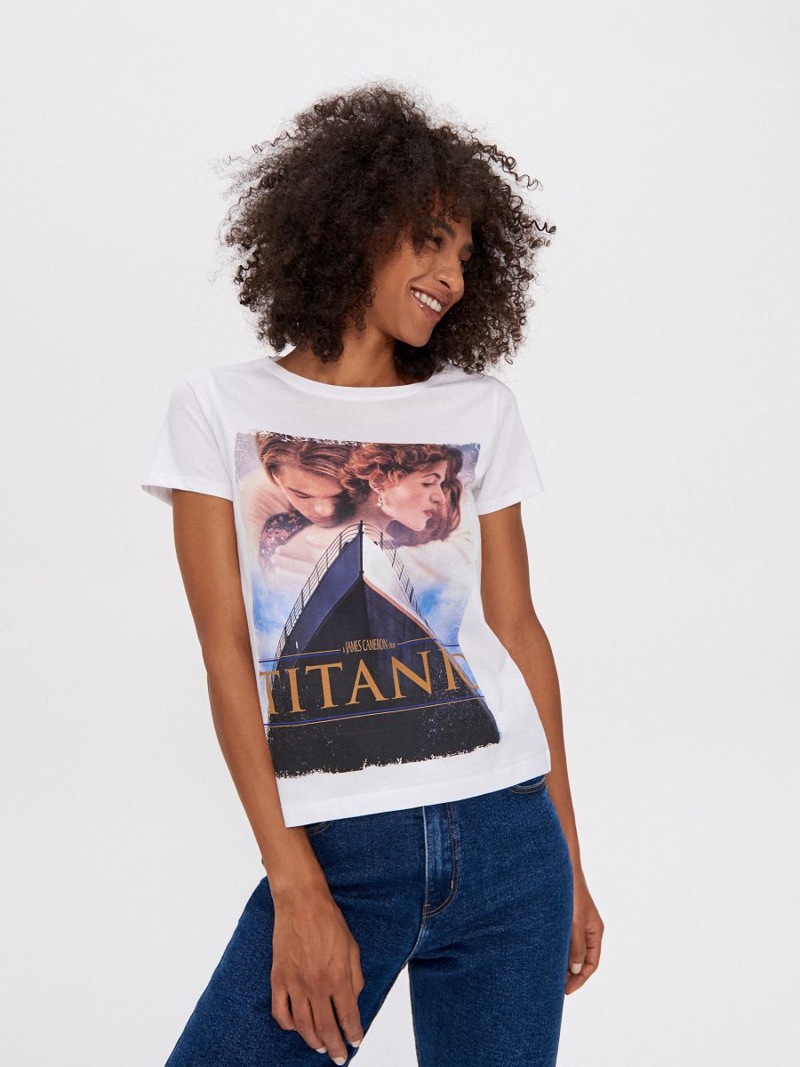 T-shirt with Titanic print, HOUSE, YE715-00X