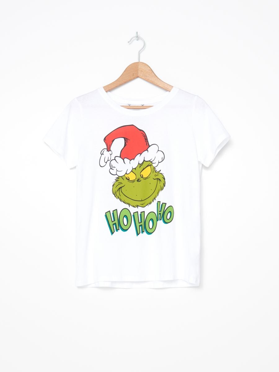 Grinch print T-shirt Farbe weiß HOUSE YE875-00X - 