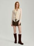 Bluza sa naborom - krem - HOUSE - small2