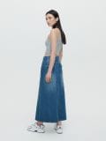 Jeansowa spódnica maxi w stylu vintage - niebieski - HOUSE - small2