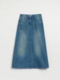 Jeansowa spódnica maxi w stylu vintage - niebieski - HOUSE - small5