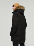 Abrigo con capucha de pelo sintético - negro - HOUSE - small5