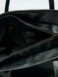 Czarna torba shopper z imitacji skóry - czarny - HOUSE - small4