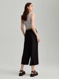Culotte hlače sa primesama lana - crno - HOUSE - small3