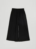 Culotte hlače sa primesama lana - crno - HOUSE - small4
