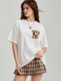 Trükisega oversize T-särk Mickey Mouse - valge - HOUSE - small1