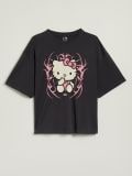 Grafitowa koszulka z nadrukiem Hello Kitty - ciemnoszary - HOUSE - small3