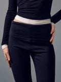Pletene pantalone zvoncare - crno - HOUSE - small2
