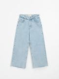Jeansy culotte z efektem sprania w stylu vintage - niebieski - HOUSE - small6