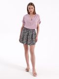 Spódnica mini w kwiaty - wielobarwny - HOUSE - small2