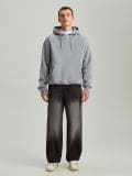 Szara bluza z kapturem basic regular fit - jasnoszary - HOUSE - small2