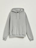 Szara bluza z kapturem basic regular fit - jasnoszary - HOUSE - small4