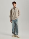 Baggy fit farmerke - bež - HOUSE - small2
