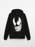 Pulover s kapuco Venom - črna - HOUSE - small4