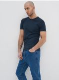 Koszulka slim fit Basic - granatowy - HOUSE - small3