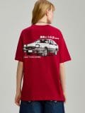 Μπλουζάκι με στάμπα Initial D - κοκκινο - HOUSE - small3
