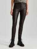 Woskowane spodnie czarne slim fit - czarny - HOUSE - small2