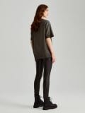 Woskowane spodnie czarne slim fit - czarny - HOUSE - small3